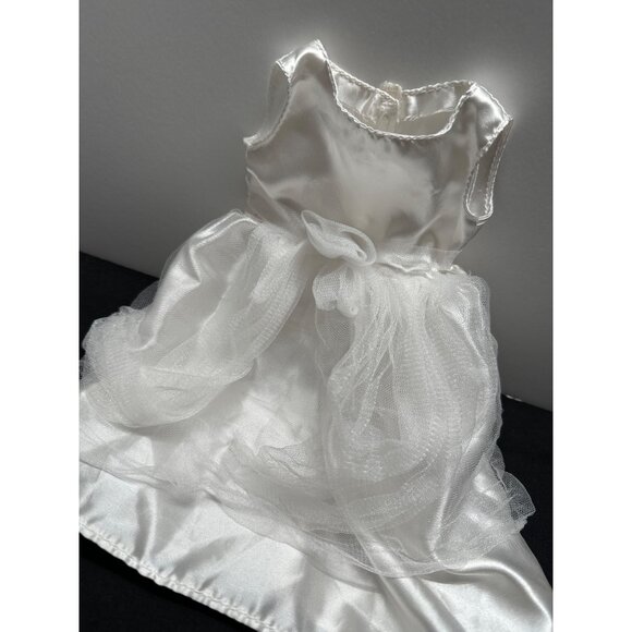Elegant White Satin & Tulle Doll Dress By Funrise Toy Corp. - Picture 2 of 7